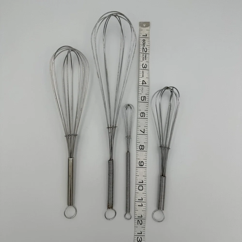 Set of 4 Wire Balloon Whisks Stirrers‎ Mixers